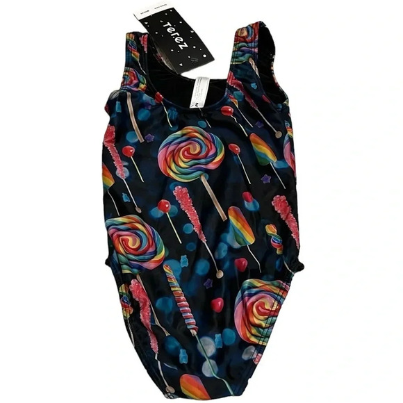 NWT Terez Kids Lollipop Swimsuit 2T - Picture 2 of 3